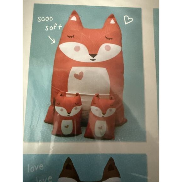 MODA Cut and Sew Forest Animals 100% cotton fabric Kit Makes 12 - Learn to sew - Picture 2 of 7